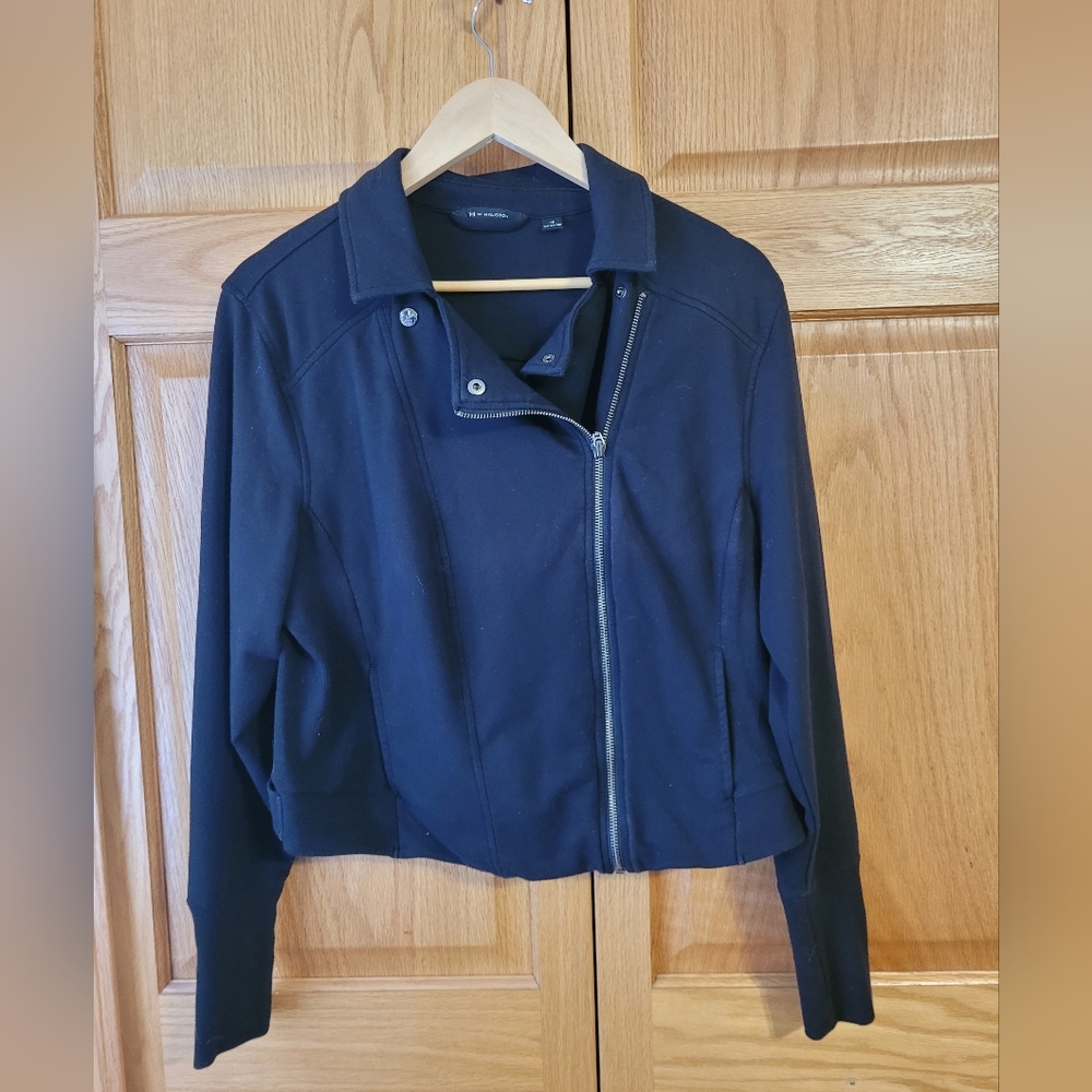 Moto- style cropped jacket- purchased from QVC. Never worn! - Picture 2 of 9